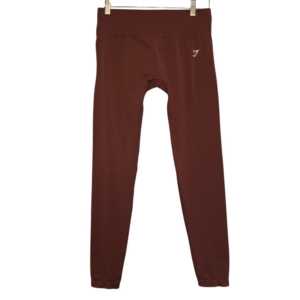 Gymshark Vital Seamless 2.0 High Waist Leggings Rust Brown Medium-Large